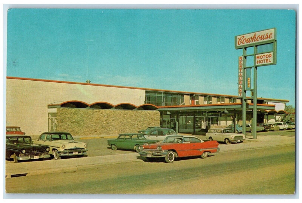 c1950's Cowhouse Motor Hotel Restaurant Downtown Roadside Killeen TX Postcard