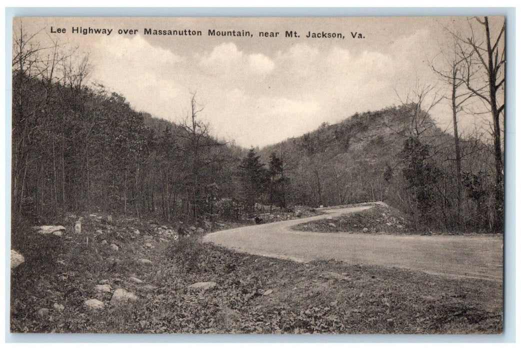 Lee Highway Over Massanutton Mountain Near Mt. Jackson Virginia VA Postcard