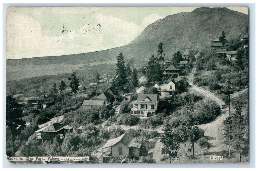 1907 Scene in Glen Park Palmer Lake Colorado Posted Antique Postcard