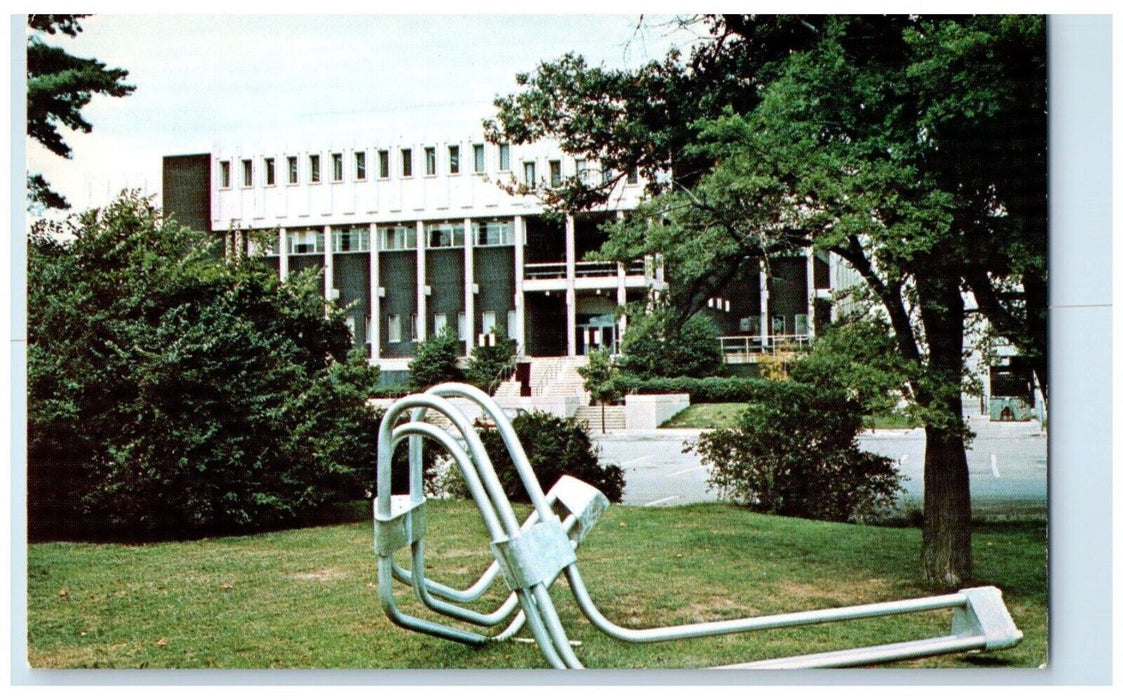 c1950's Visual Arts Building Northern Illinois University Dekalb IL Postcard
