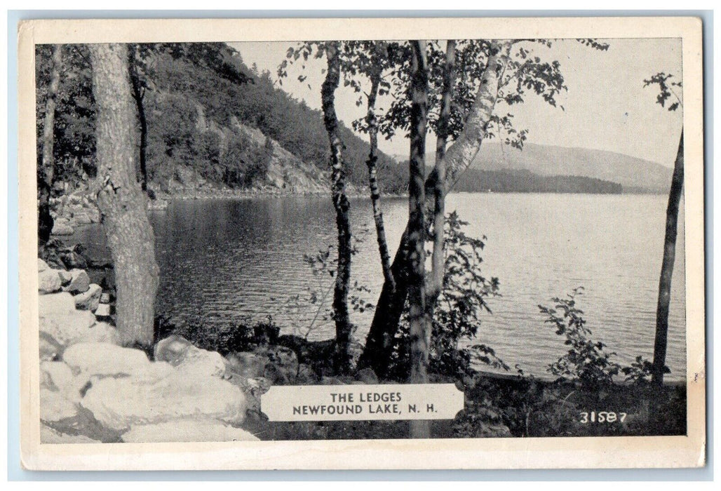1949 The Ledges Newfound Lake New Hampshire NH Vintage Posted Postcard
