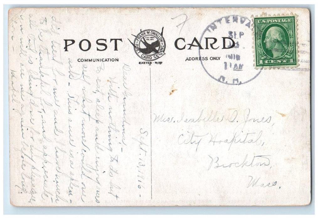1916 Moat Mountain and Ledges New Hampshire NH Antique Posted Postcard