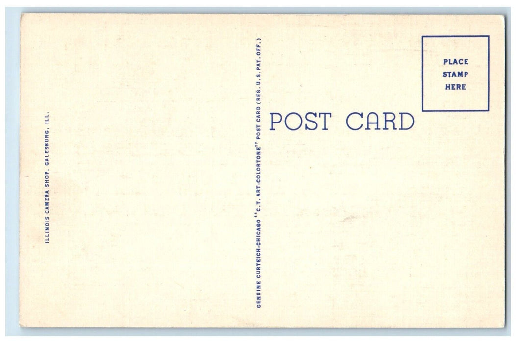 c1930's Galesburg High School Galesburg Illinois IL Vintage Unposted Postcard