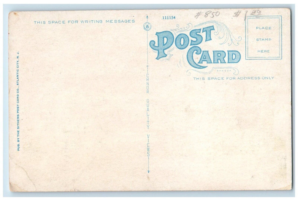c1920 New Atlantic City High School Exterior Atlantic City New Jersey Postcard
