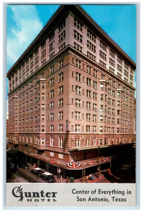 c1960 Gunter Hotel Building Center Everything San Antonio Texas Antique Postcard