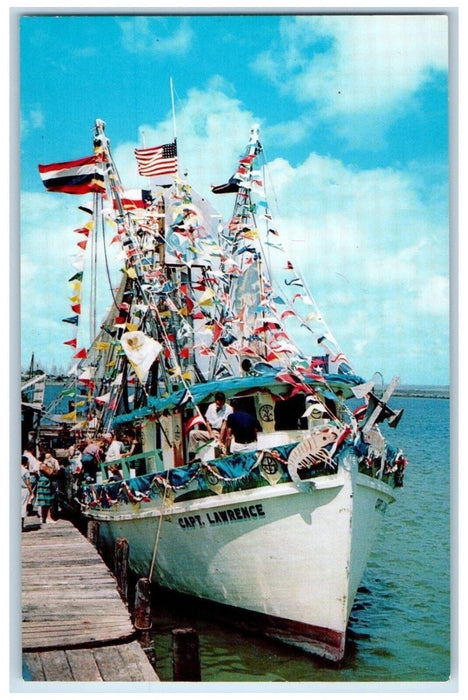 c1960 Shrimp Boat Annual Shrimp O Ree Celebration Aransas Pass Texas TX Postcard