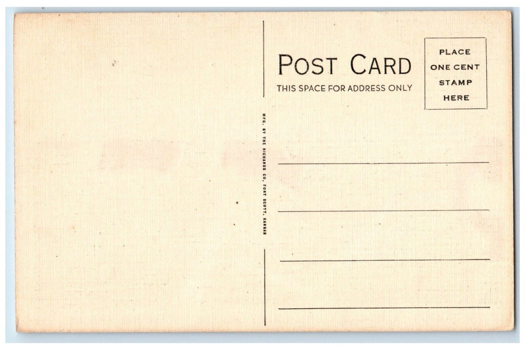Campus Kansas State Teachers College Pittsburg Kansas KS Vintage Postcard