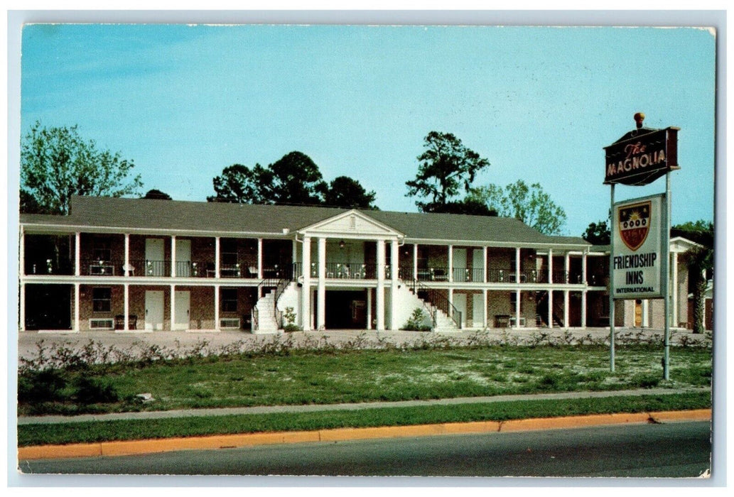 c1950's The Magnolia Motel Friendship Inns Hardeeville SC Vintage Postcard