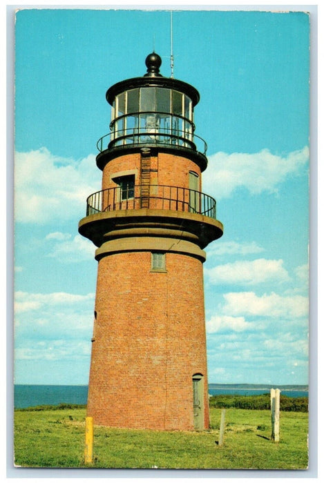 c1950's Gay Head Lighthouse Martha's Vineyard Island Massachusetts MA Postcard