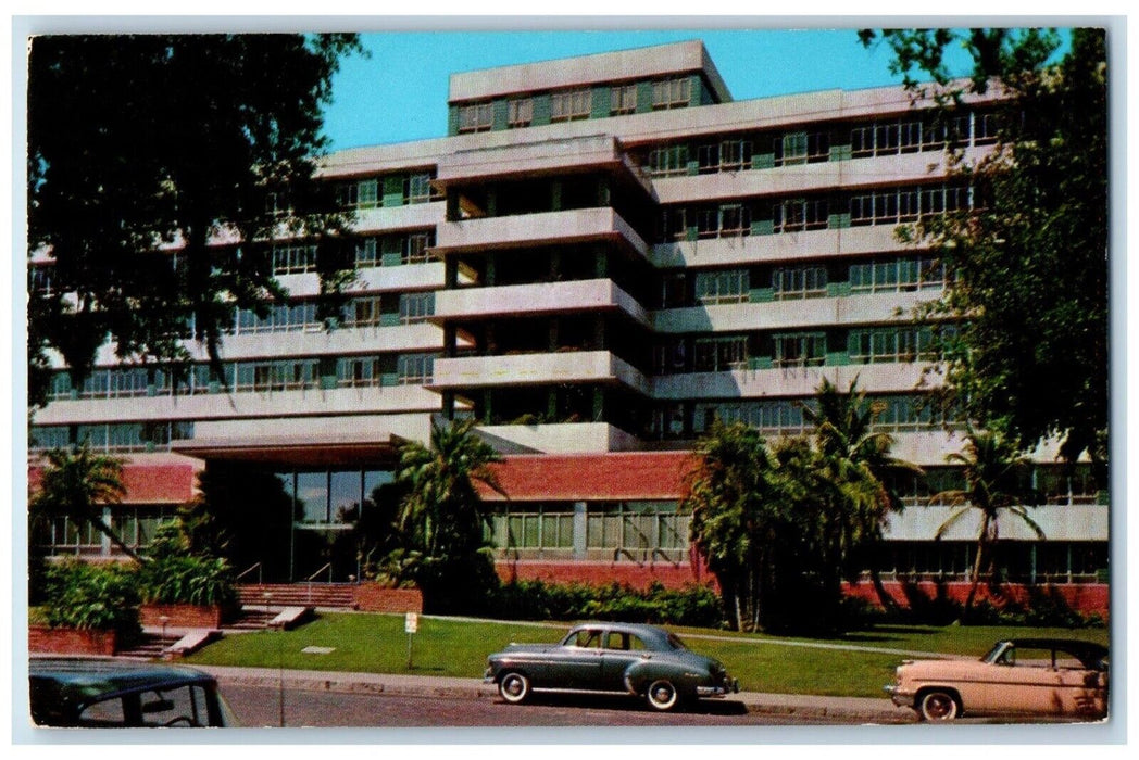c1950's Mound Park Hospital Building Cars St. Petersburg Florida FL Postcard