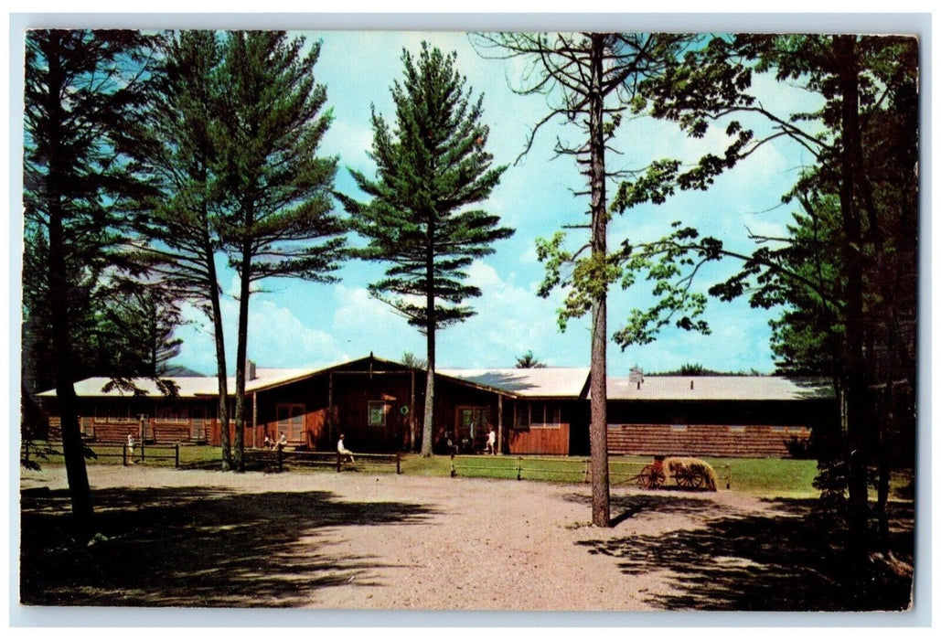 1967 The Lodge Of Camp Deer Run Alton New Hampshire NH Posted Vintage Postcard