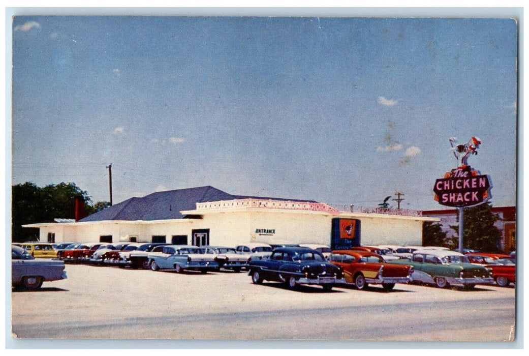 c1960 Chicken Shack Leslie's Fried Chicken Restaurant Abilene Texas TX Postcard