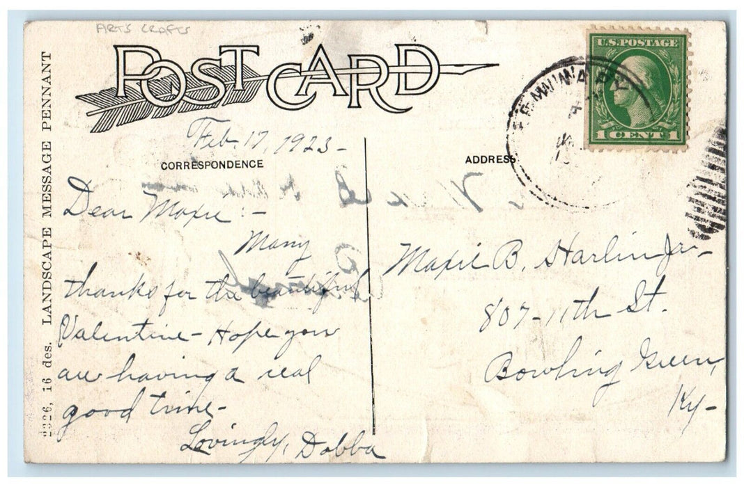 1923 Seenery Around Seminary Hill Texas TX Arts Crafts Vintage Antique Postcard