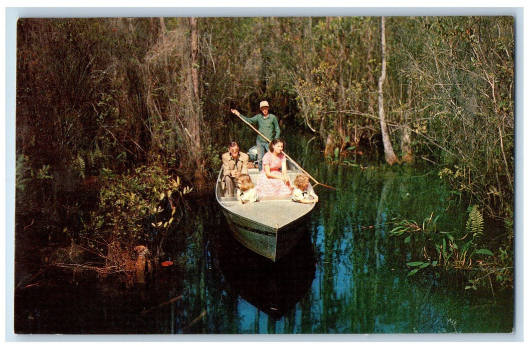c1950's Okefenokee Swamp Park Native Guids Waycross Georgia GA Postcard