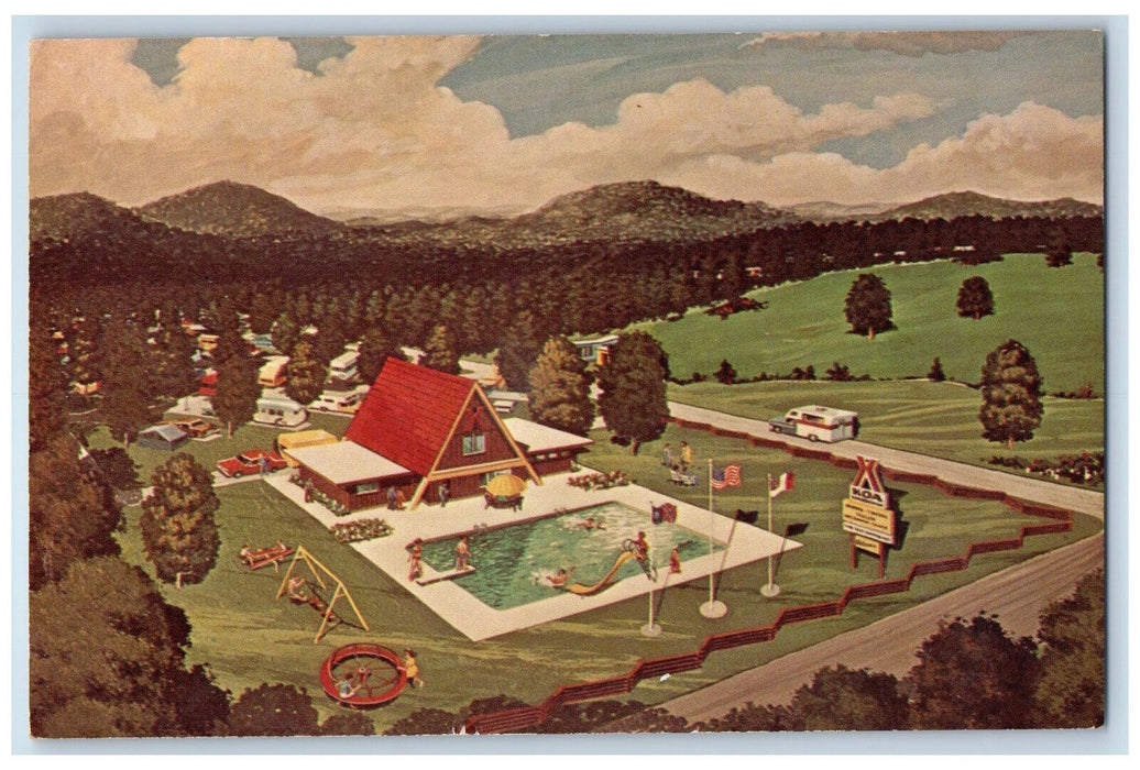 c1950's Koa Catersville Campground Cartersville Georgia GA Unposted Postcard