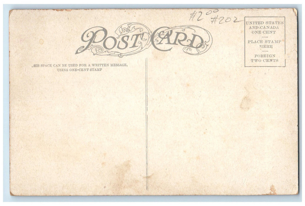 c1910 North Bank Railroad Bridge Over Willamette River Portland OR Postcard
