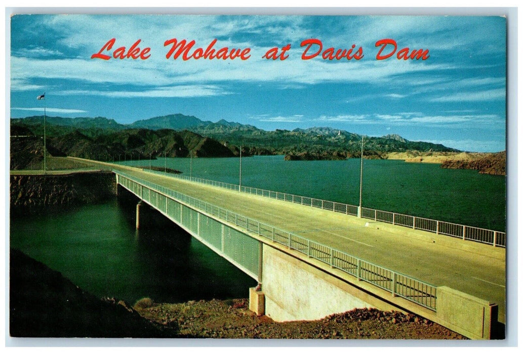 c1960 Scenic View Lake Mohave Road Davis Dam Nevada NV Vintage Antique Postcard