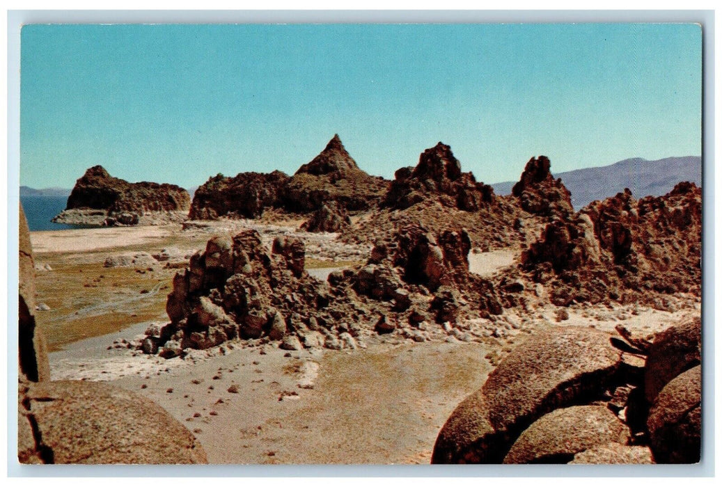 1960 Pyramid Lake Needles Strange Stone Nevada Vintage Unposted Antique Postcard