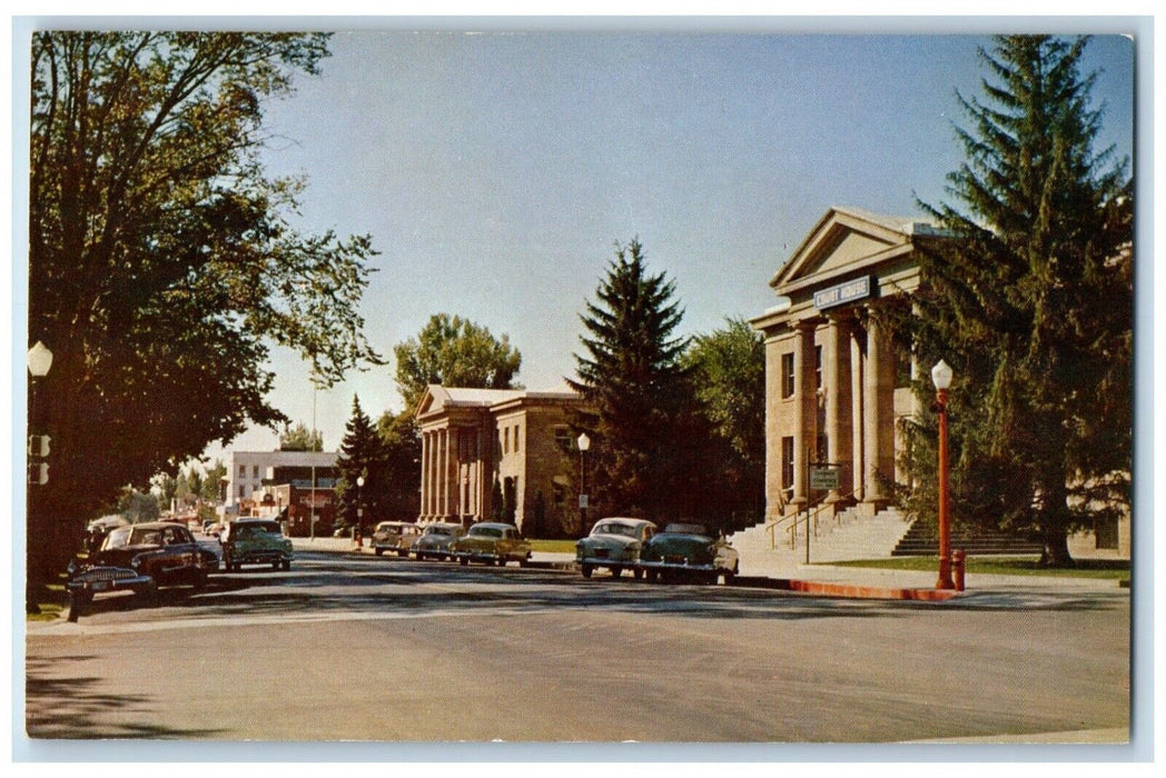 c1960 Court House State Highway Buildings Carson City Nevada Color Card Postcard