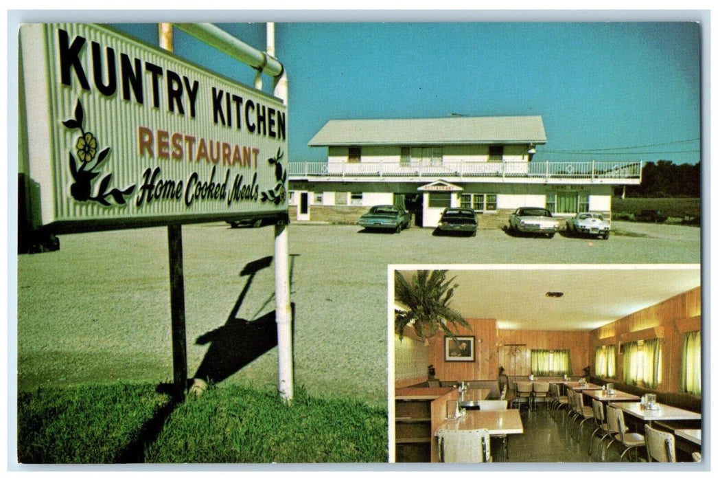 c1960 Kuntry Kitchen Restaurant Bakery Exterior South Plain City Ohio Postcard