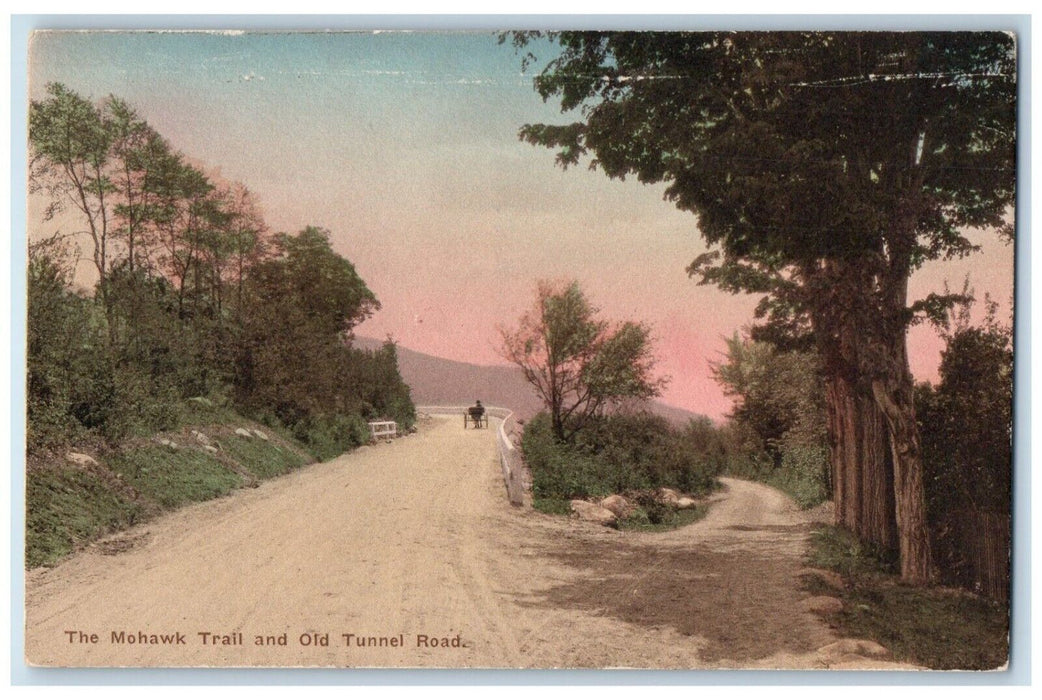 c1940 Mohawk Trail Old Tunnel Road Williamstown Massachusetts Vintage Postcard