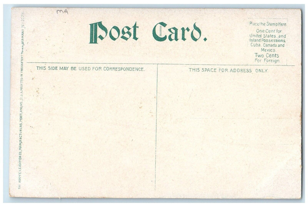 c1910 B&A.R.R. Series Rocks Trees Westfield River Massachusetts Vintage Postcard