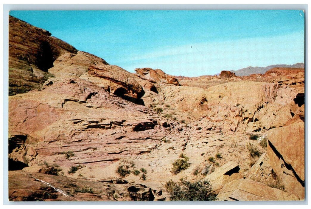 c1960 Rainbow Canyon Valley Fire State Park Overton Nevada NV Vintage Postcard