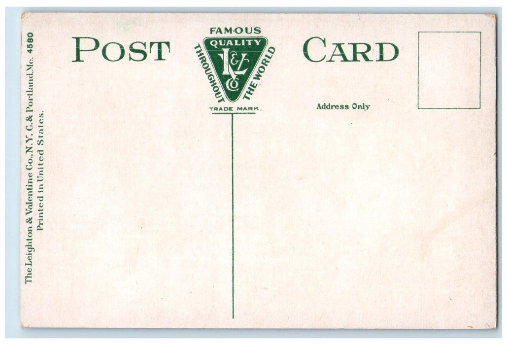 Pumpkin Knob And Long Island From Peaks Island Maine ME, Sailboat Postcard