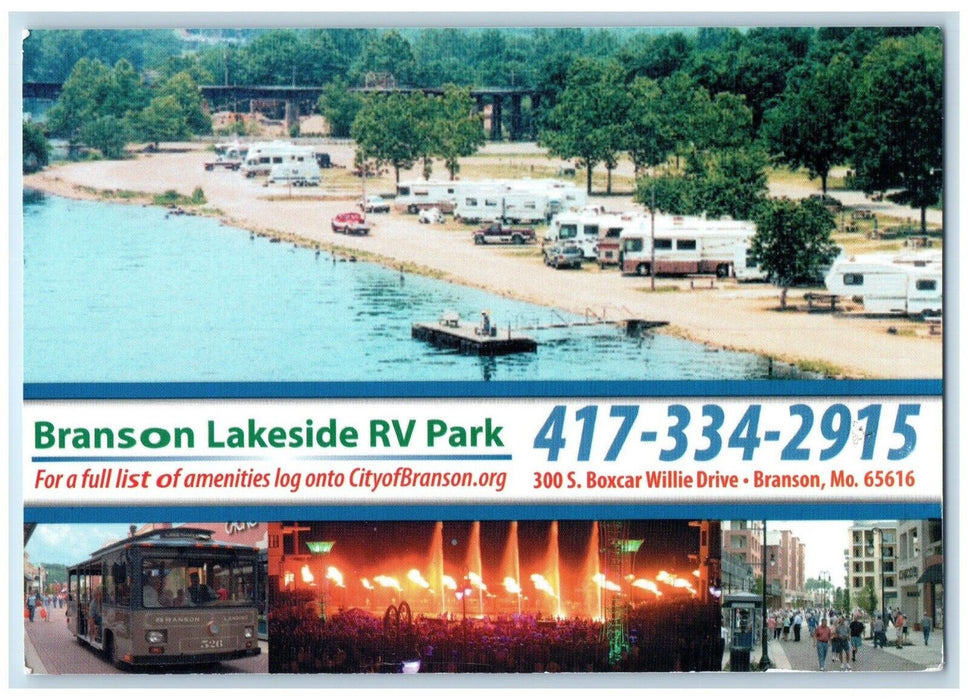 Branson Lakeside RV Park Branson Missouri MO Unposted Vintage Postcard