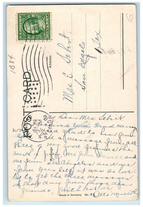 1909 Gardenas Hotel And Santa Fe Depot Trinidad Colorado CO Antique Postcard