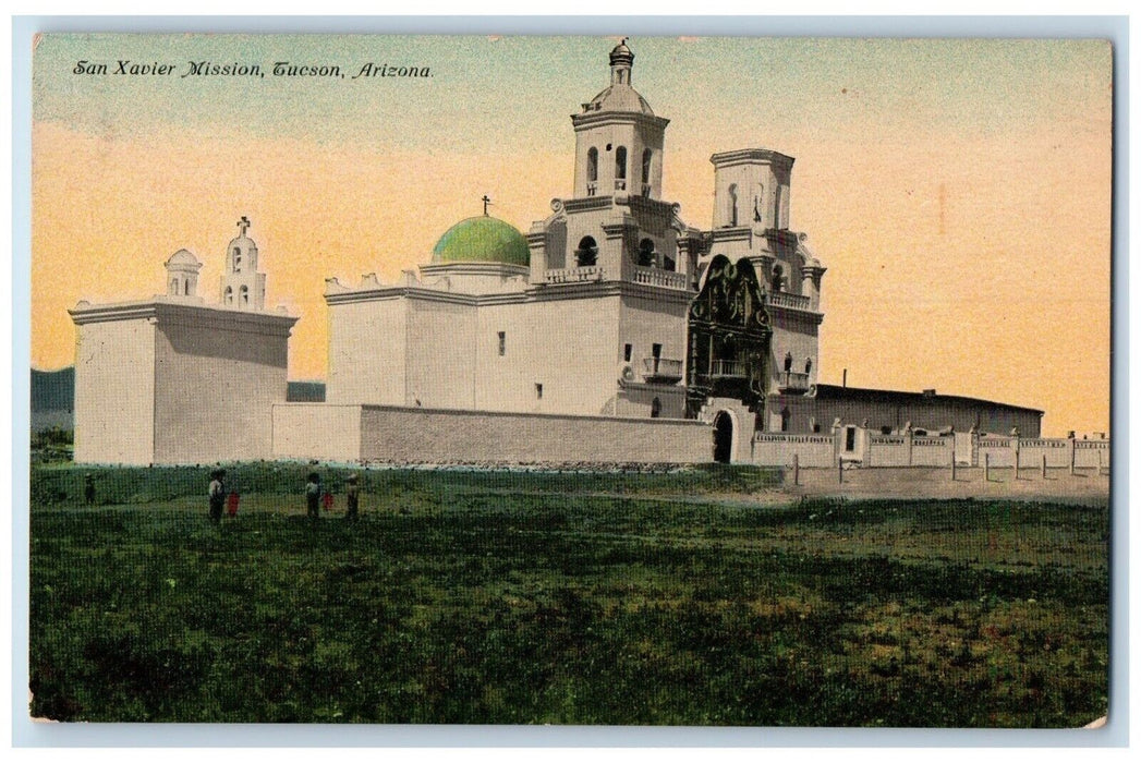 c1910's San Xavier Mission Tucson Arizona AZ Unposted Antique Postcard