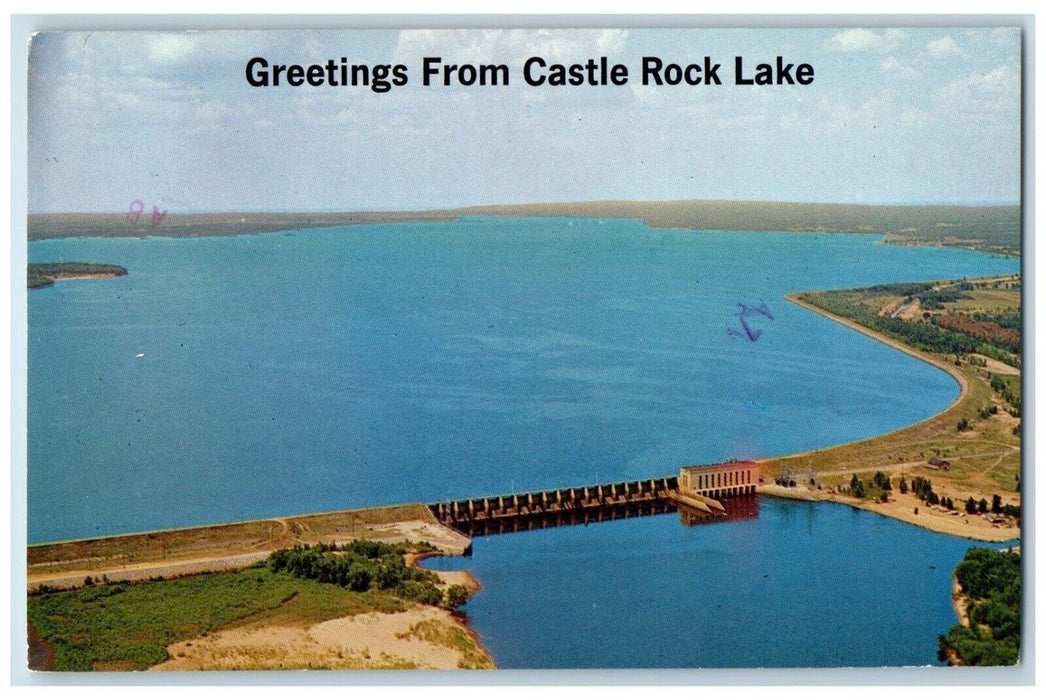 1981 Greetings From Castle Rock Lake Wisconsin WI Posted Vintage Postcard