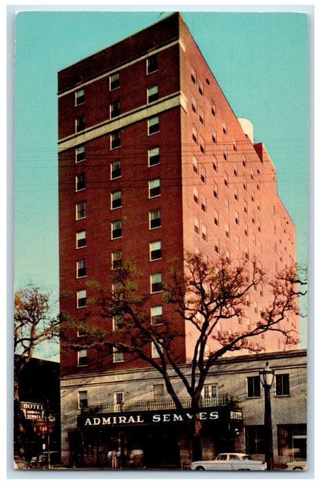 c1950's Hotel Admiral Semmes Building Mobile Alabama AL Vintage Postcard