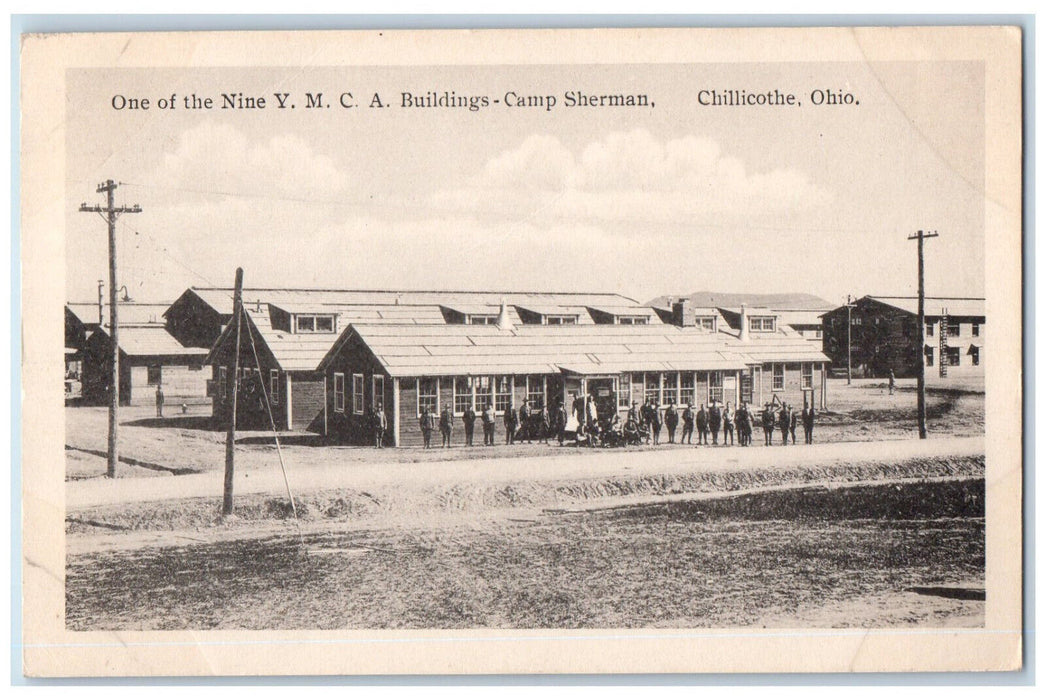 c1940's One of YMCA Buildings-Camp Sherman Chilicothe Ohio OH Vintage Postcard