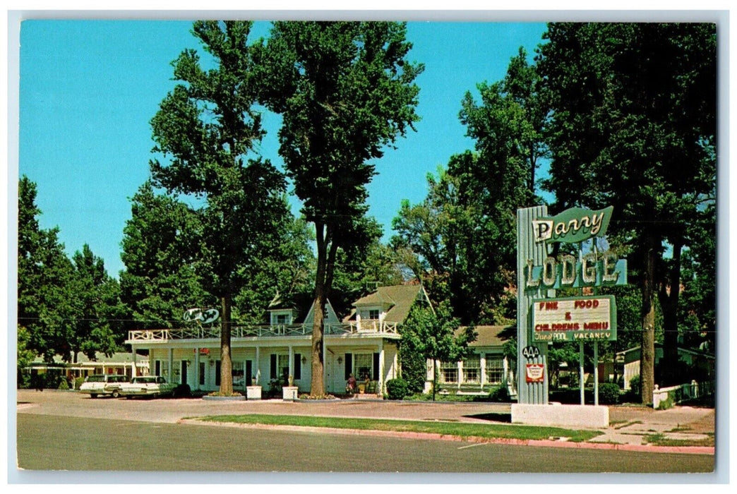 c1950's Parry Lodge And Restaurant Card Roadside Kanab Utah UT Vintage Postcard