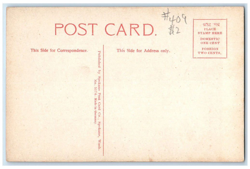 c1910 Rooster Rock on the Columbia River Oregon OR Unposted Antique Postcard