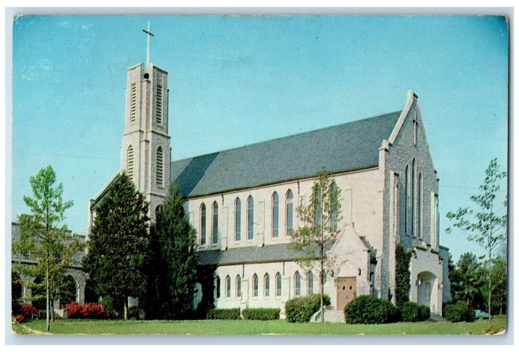 1961 St. Joseph's Catholic Church And School Columbia SC Posted Vintage Postcard