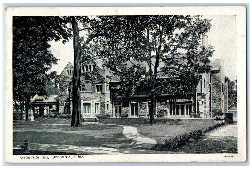 c1930's Granville Inn Granville Ohio OH Vintage Posted Curteich Postcard