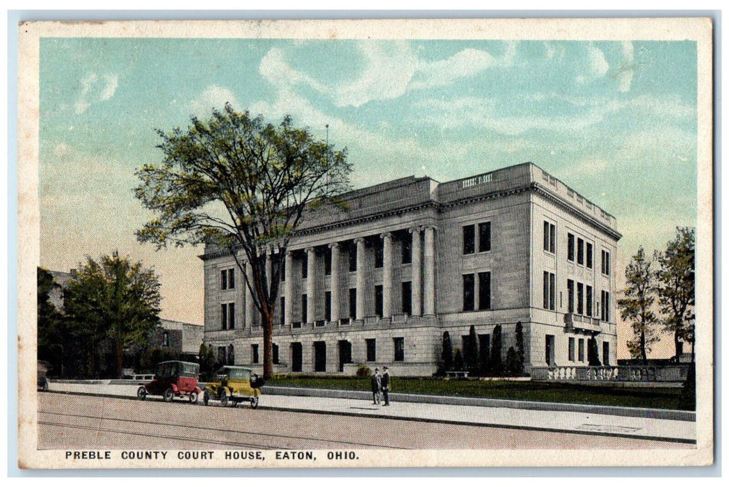 1919 Preble County Court House Eaton Ohio OH Eldorado OH Antique Postcard