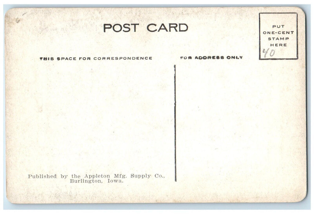 c1910's Rustic View In Hibernia Burlington Iowa IA Unposted Antique Postcard