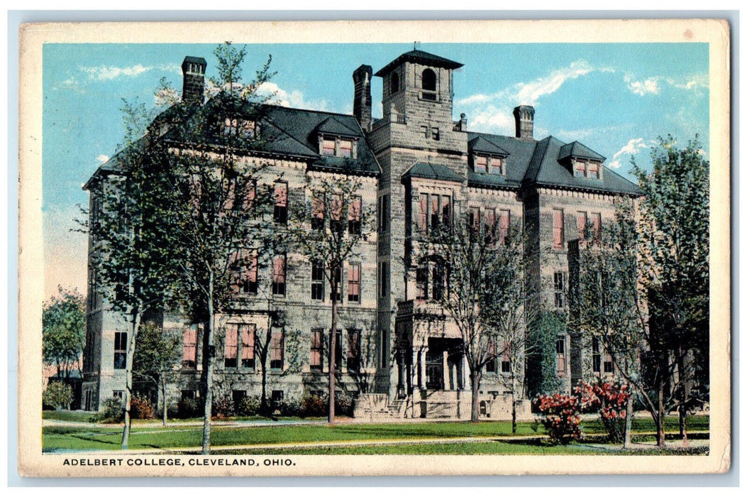 1916 View of Adelbert College Cleveland Ohio OH Antique Posted Postcard