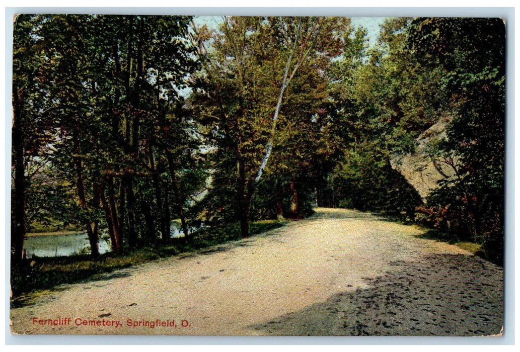 1908 Ferncliff Cemetery Springfield Ohio OH Columbus OH Antique Postcard