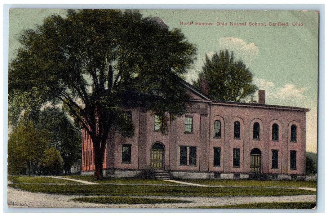 1910 Nortif Eastern Ohio Normal School Canfield Ohio OH Antique Postcard