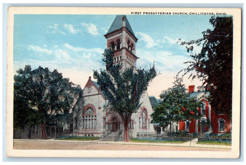 c1920's First Presbyterian Church Chillicothe Ohio OH Unposted Postcard