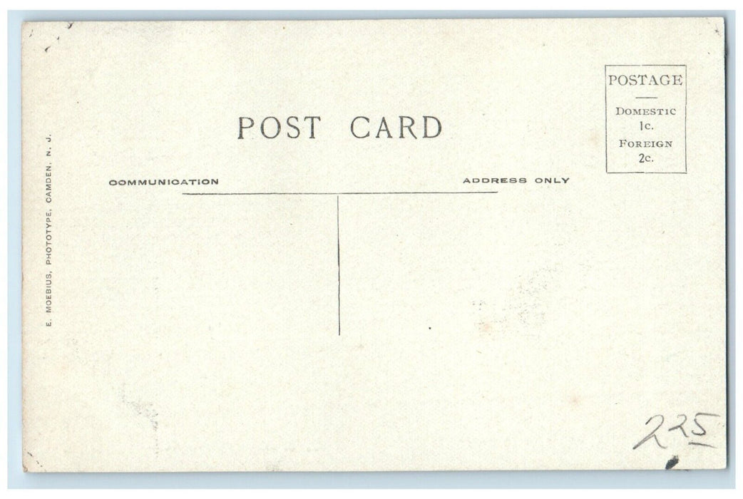 c1910's Sharon Hill Pennsylvania PA, Public School Building Antique Postcard
