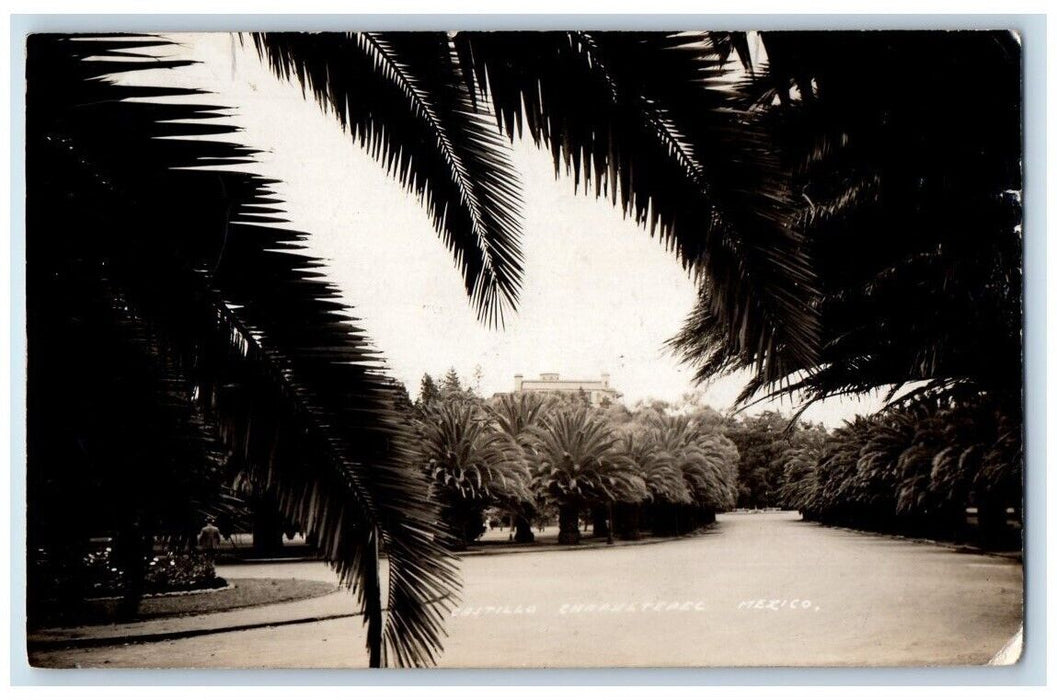 c1930's Castillo Chapultepec Castle View Mexico City Mexico RPPC Photo Postcard