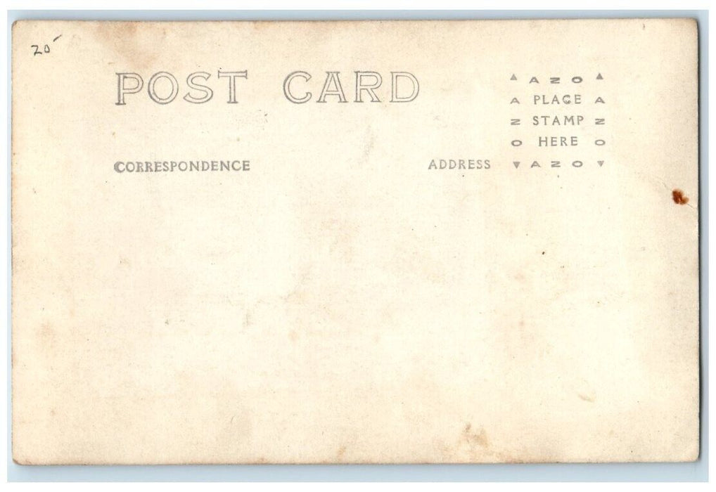 c1920's U.S.S. New Jersey Battleship US Navy Military View RPPC Photo Postcard