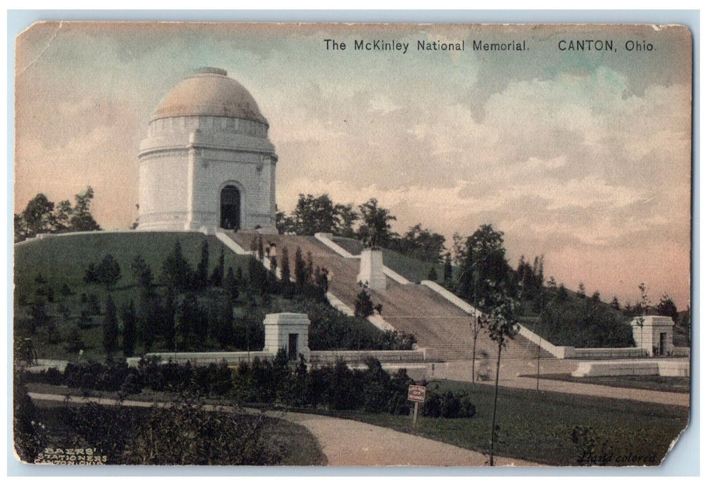 c1910 The McKinley National Memorial Canton Ohio OH Antique Postcard