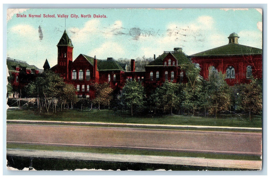 1911 State Normal School Valley City North Dakota ND Posted Postcard