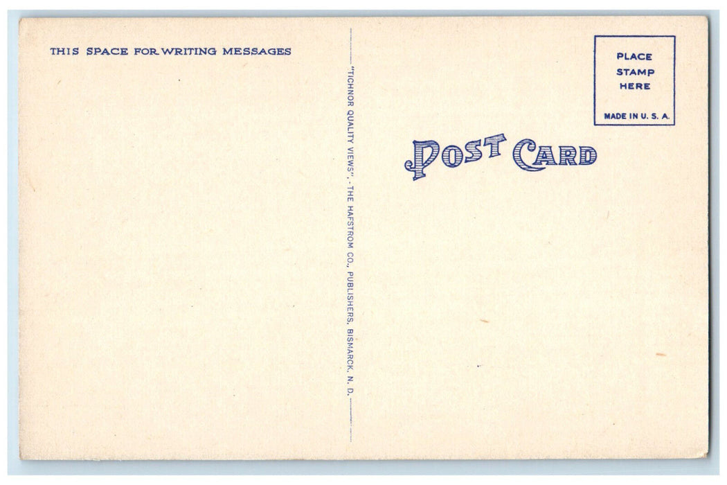 c1930's Indian Earth Lodges Fort Lincoln State Park Mandan ND Postcard